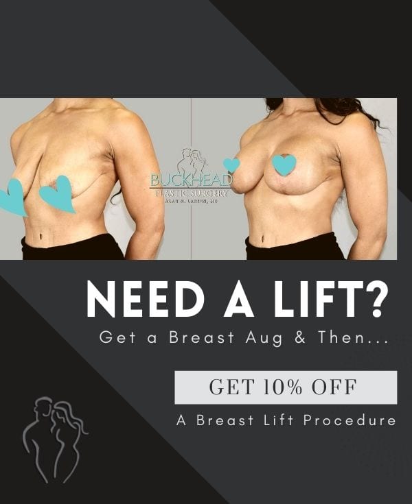 If I use a bigger implant, can I avoid a breast lift?